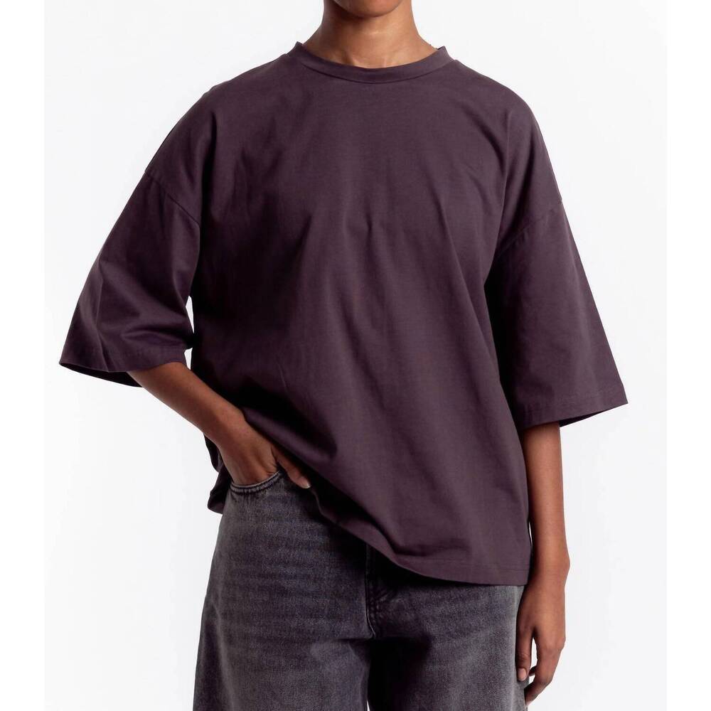 NEW HAIKURE etta crewneck tee in anthracite